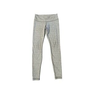 Women 8 Lululemon Light Gray Leggings Pants Mid-Rise Wunder Under Yoga
